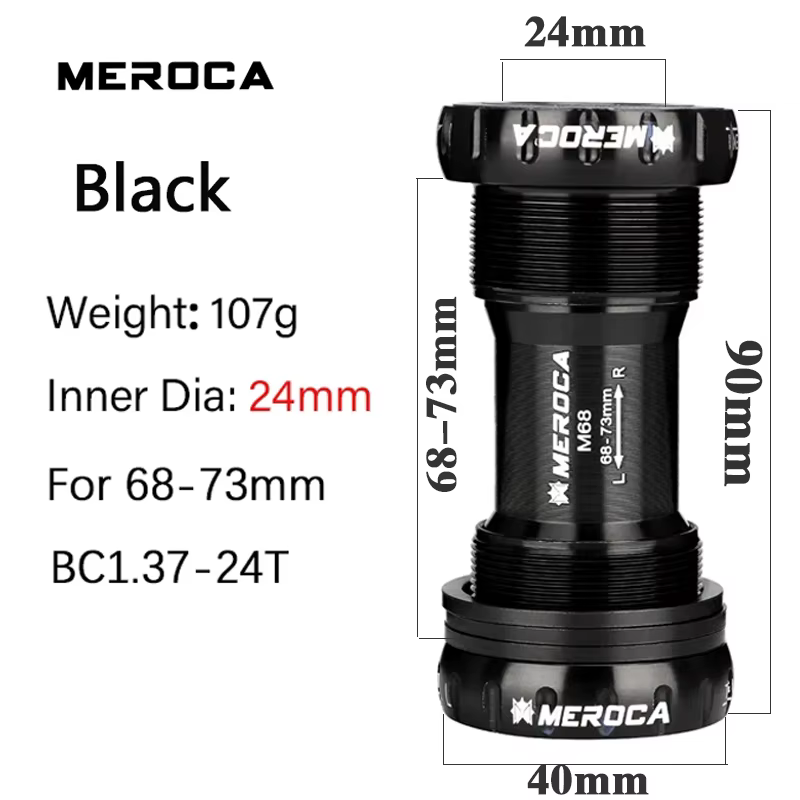 BB68 support inférieur vélo BB 68mm 73mm support inférieur Bsa 24mm support inférieur 68 pour vtt VT