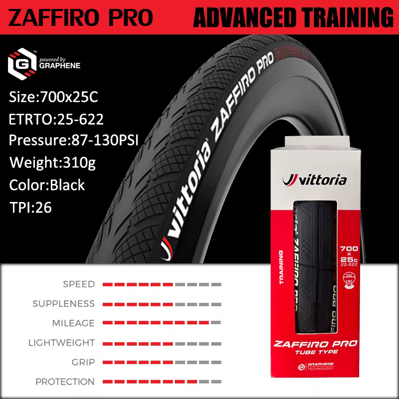 Vittoria Corsa NEXT/Corsa Control/Corsa Pro/Rubino Pro 700 × 25/28/30C Pneu sans chambre à air en gr
