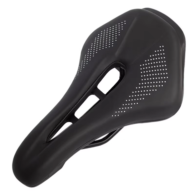 Selle de vélo confortable 145 mm, creuse, respirante, en cuir PU, amortissante, pour VTT, vélo de ro