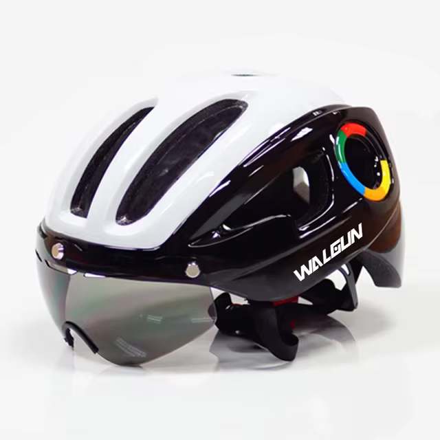 Casque léger pour vélo de route, 270g, casque d'été, attraction magnétique, lentille de lunettes, ca