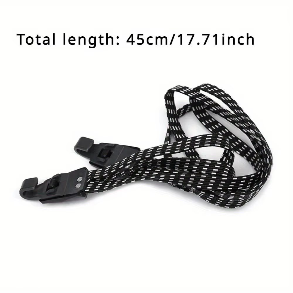 Corde à bagages de vélo, sangles de support élastiques, boucle de ceinture en caoutchouc avec croche