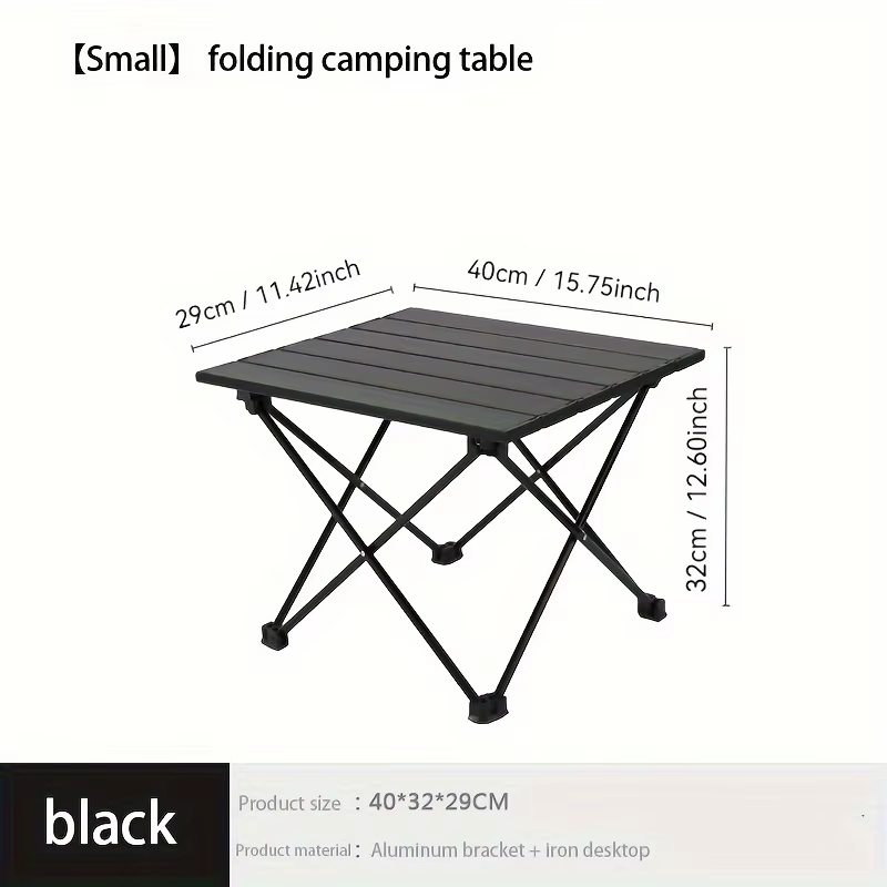 Table de camping pliable en alliage d'aluminium, multi-tailles, facile à transporter, idéale pour pi