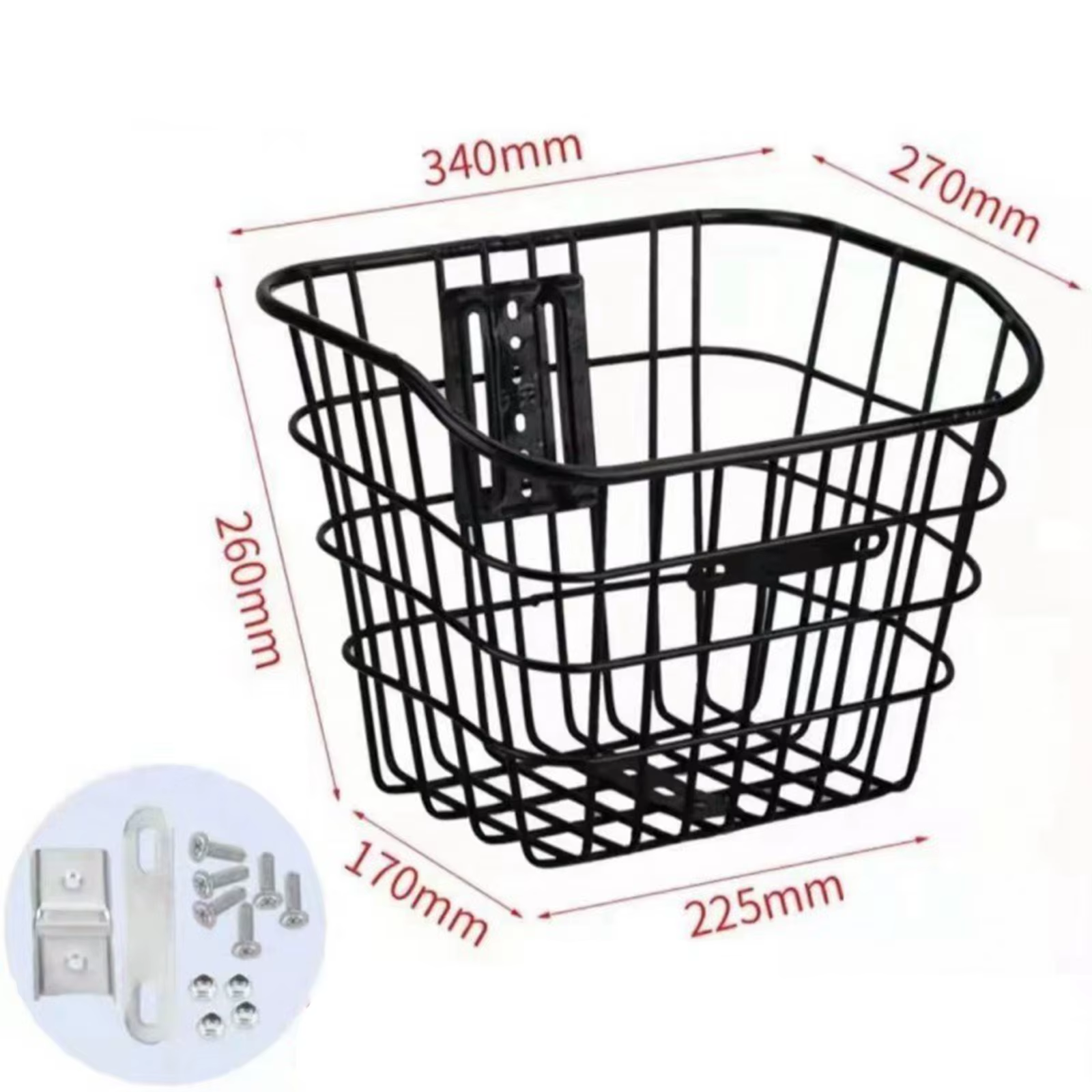 Panier de vélo support de chargement organisateur dégagement rapide avant vélo panier support animal