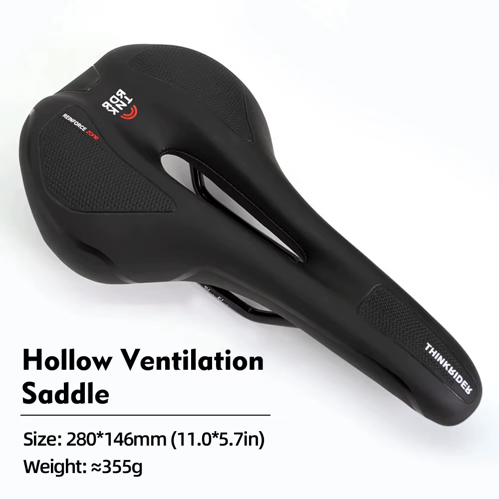ThinkRider Vélo Selle VTT Montagne Vélo De Route Siège Creux Confortable Coussin D'exercice Vélo Sel