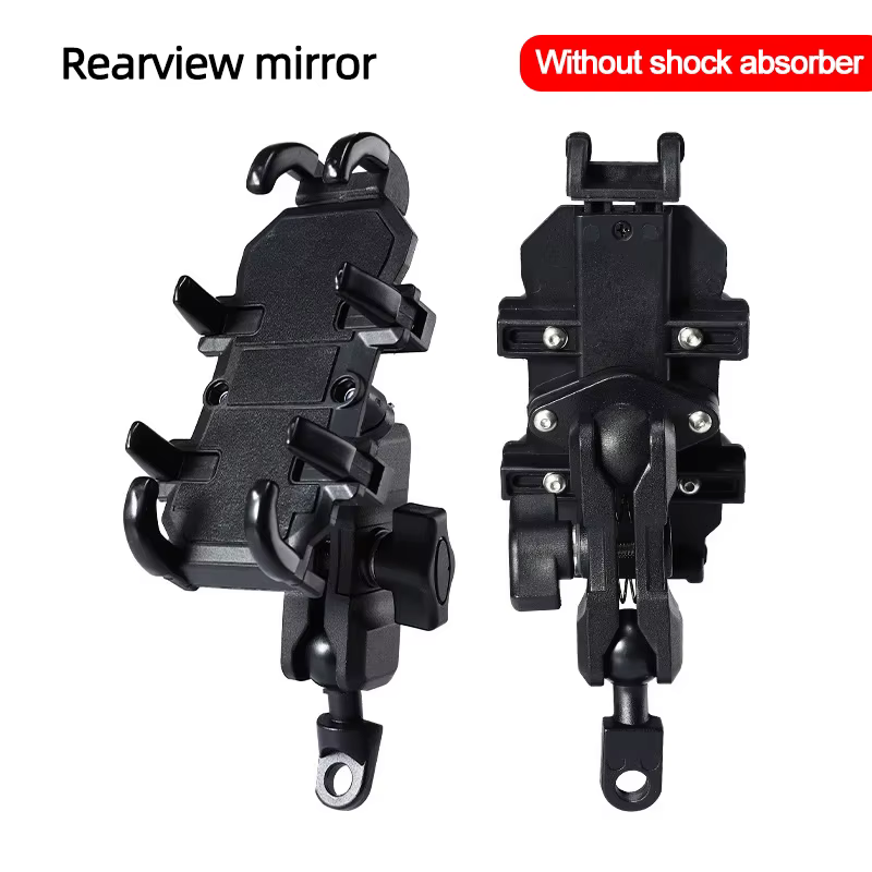 Support de téléphone pour moto et vélo, avec amortisseur de chocs, support de tige de fourche, Clip 
