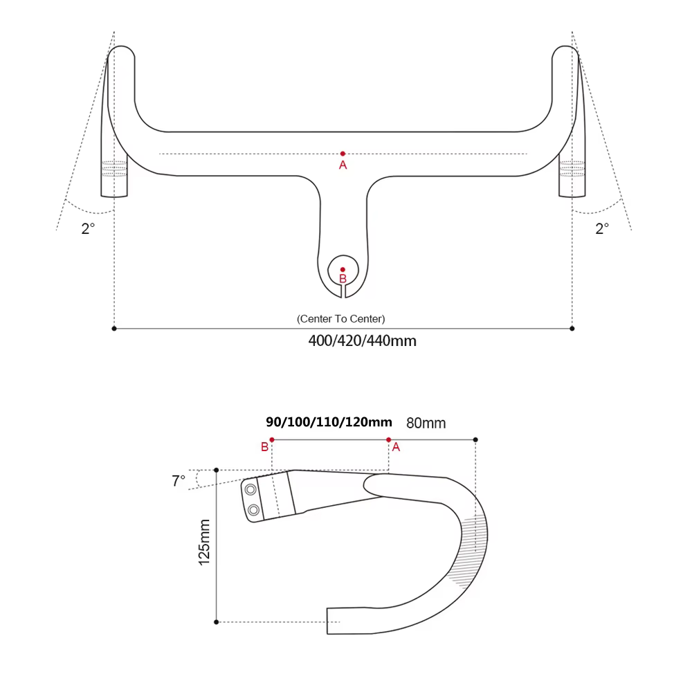 RXL SL guidon en carbone intégré OD2 28.6/31.8mm barre de poignée de vélo de route routage interne g