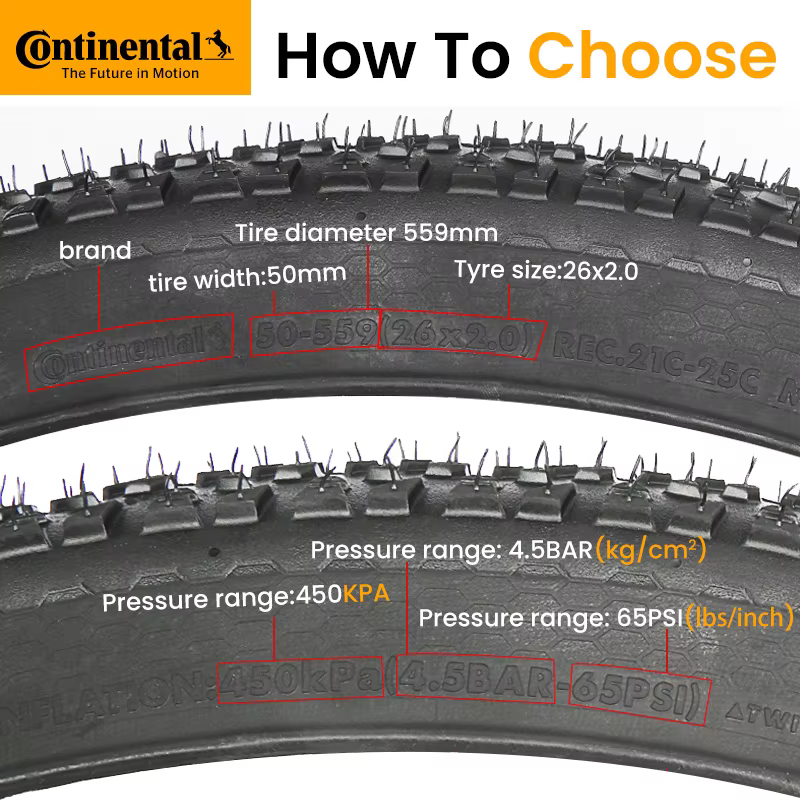 Pneu de VTT Continental CrossKing 27.5/29 x 2.3 pliable, prêt pour tubeless, anti-crevaison, compati