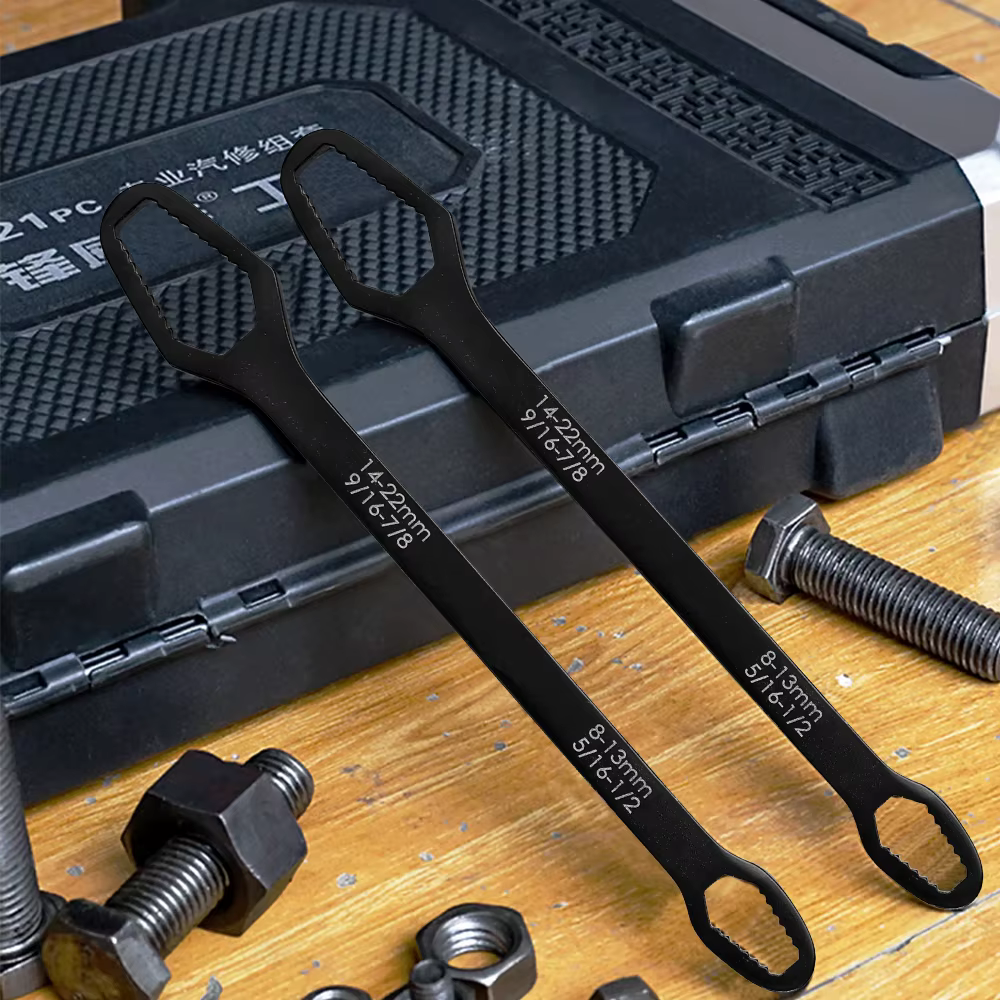 Clé Torx universelle 8-22mm à serrage automatique, réglable, à lunettes, planche à clés Torx à Doubl