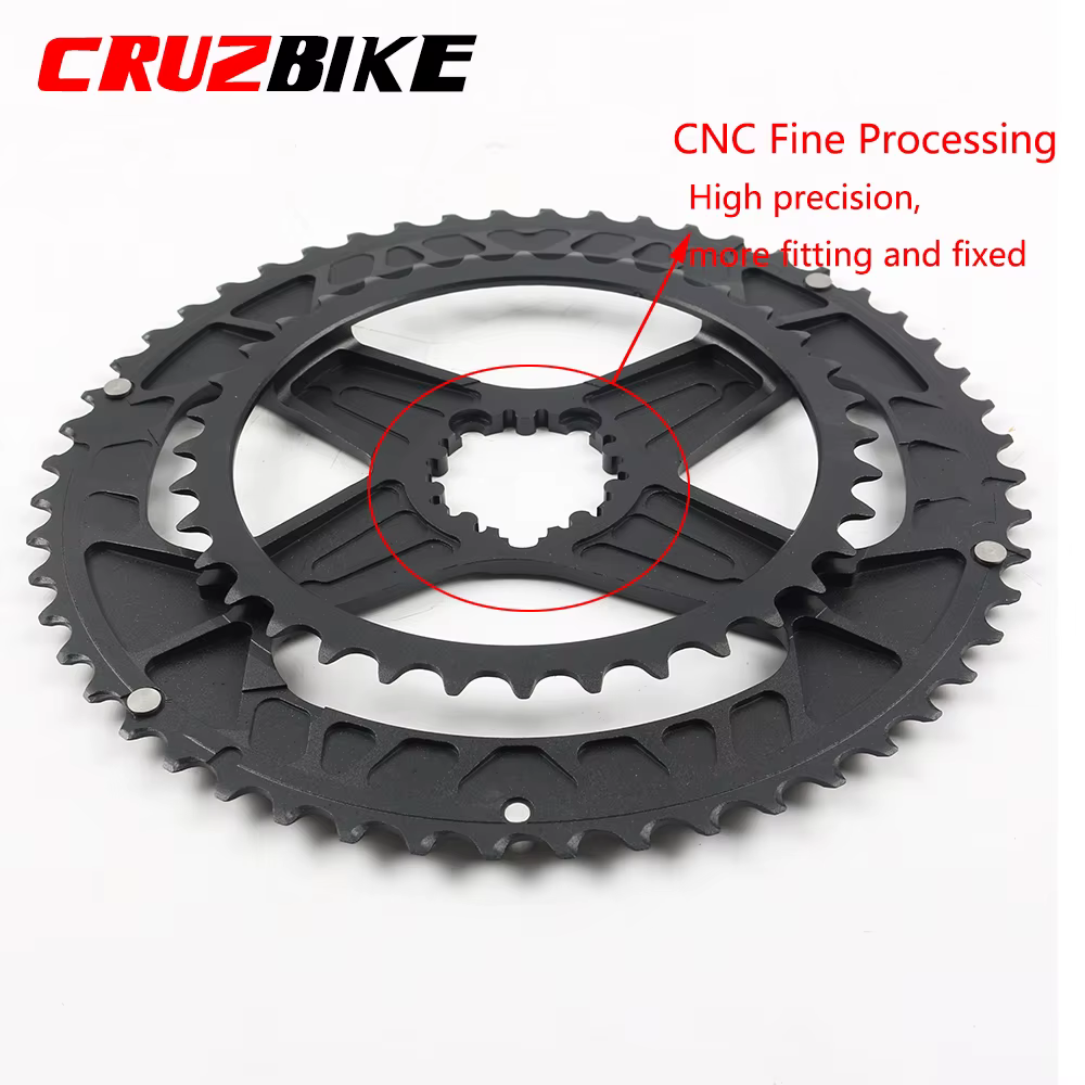 CRMERCEDES-Couronne de vélo à double disque JOWheel, plateau de vélo de route, pédalier à 8 vitesses