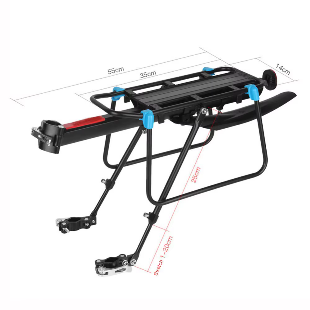Porte-bagages de vélo réglable à dégagement rapide, porte-bagages arrière pour vtt, vélo de route, p