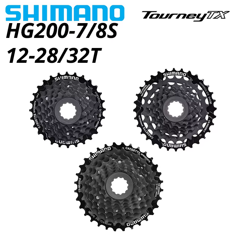 Shimano TOURNEY TX HG200 CS 7 8 vitesses pignon de Cassette CS-HG200 7s 8S 8v 7v 12-28T 12-32T VTT c