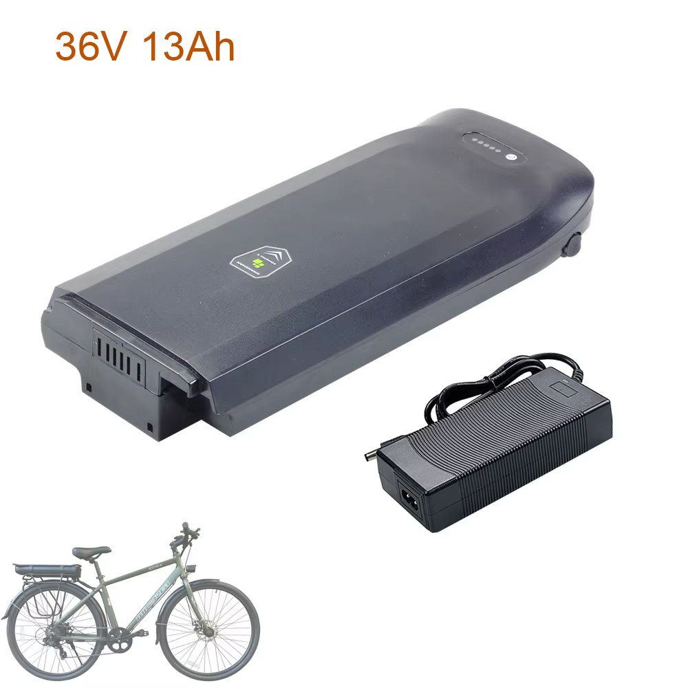 36V 13Ah vélo de ville support arrière Ebike batterie 10.4AH 15Ah pour Crussis Joycube JCEB360-11 e-