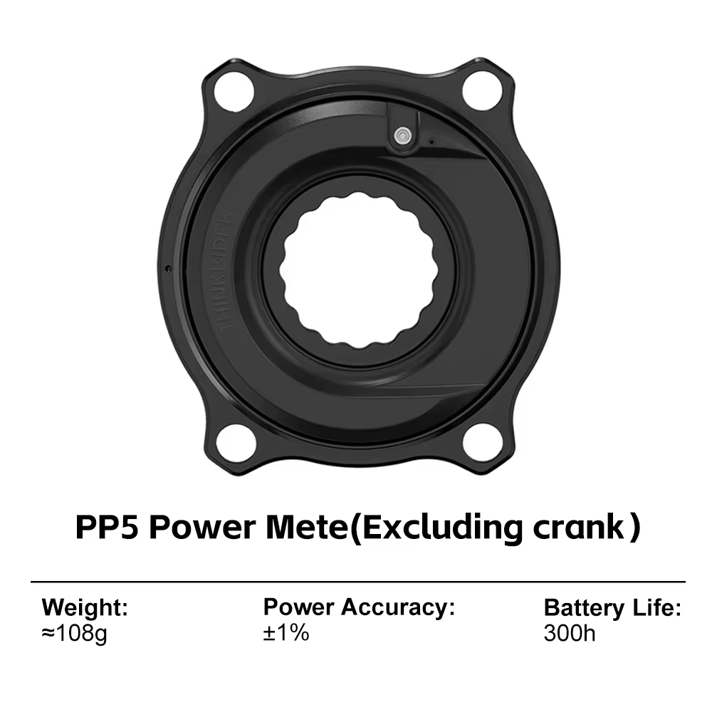 Kit de mesure de puissance ThinkRider PP5 4 boulons 110BCD 24mm avec capteur de cadence, axe en acie