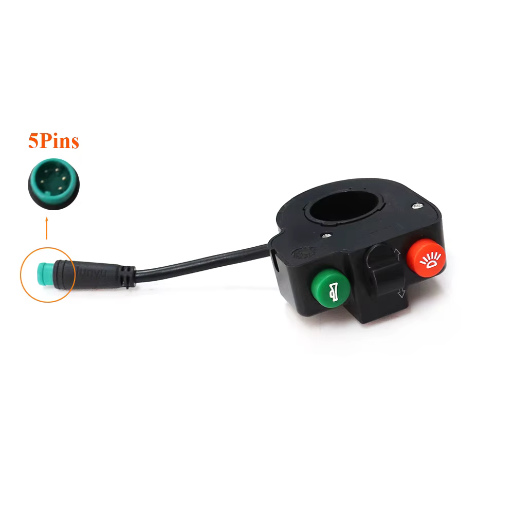 Scooter électrique étanche guidon phare klaxon clignotant interrupteur pour KUGOO M4/PRO Scooter éle