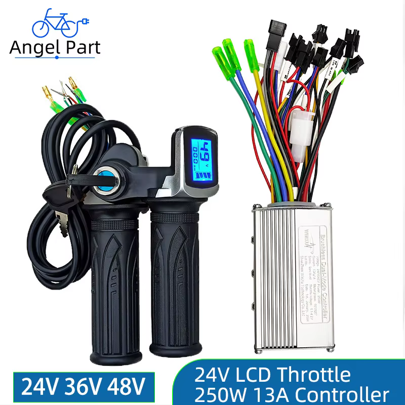 Moteur sans balais pour scooter électrique 24V 36V 48V 250W 350W, contrôleur universel, affichage de