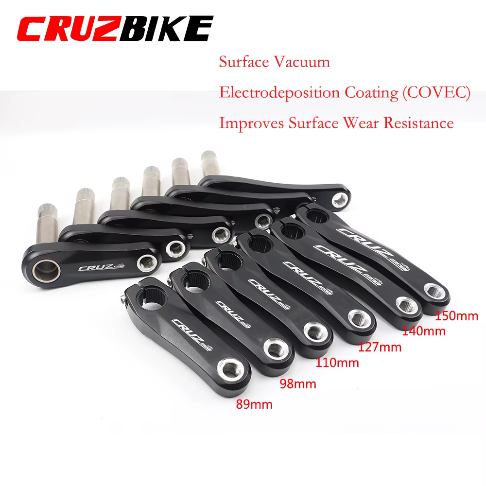 CRUZbike 89/98/110/127/140/150mm alliage d'aluminium vtt enfant vélo manivelle enfants pliant vélo p