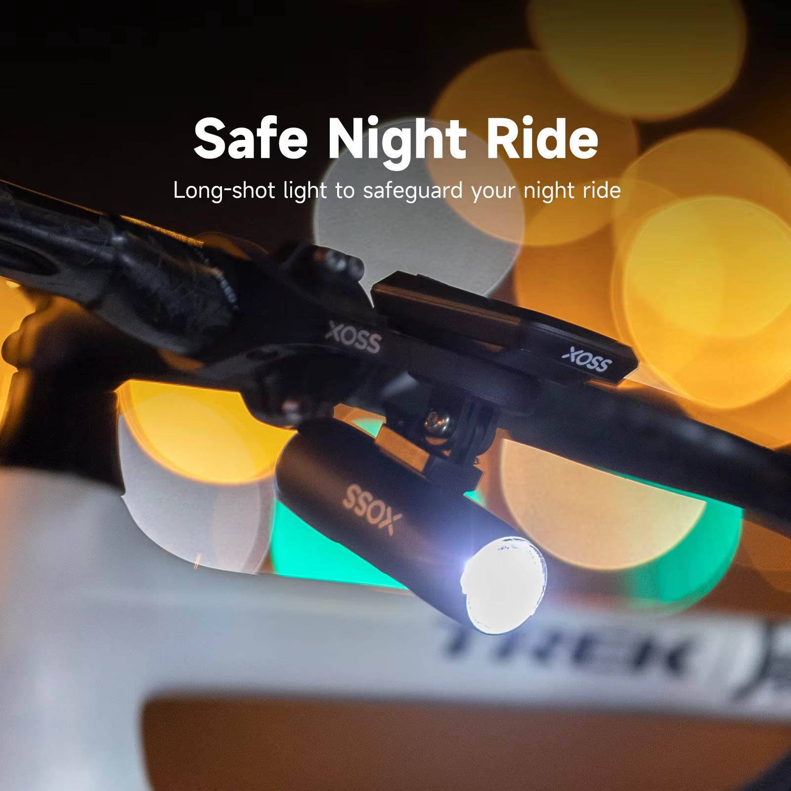 XOSS-Lampe de poche ultralégère pour vélo, lampe de sauna pour vélo, lampe frontale pour VTT, lampe