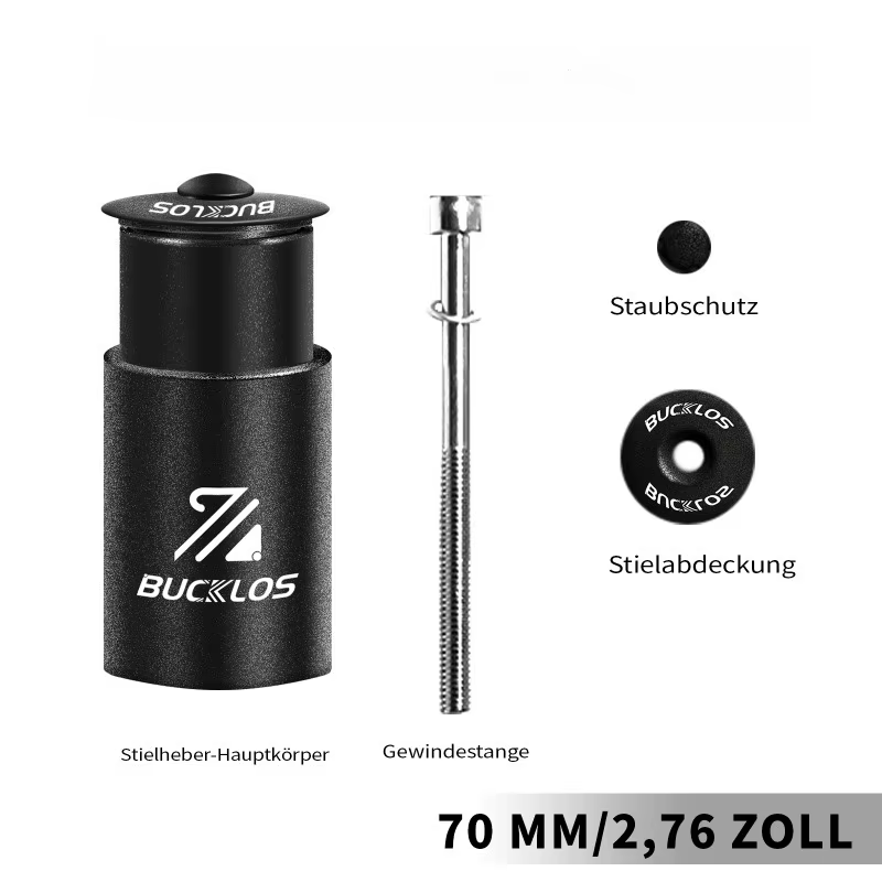 BUCKLOS tige de vélo montée jusqu'à 30-155mm Extension de tige de vélo en alliage d'aluminium VTT gu