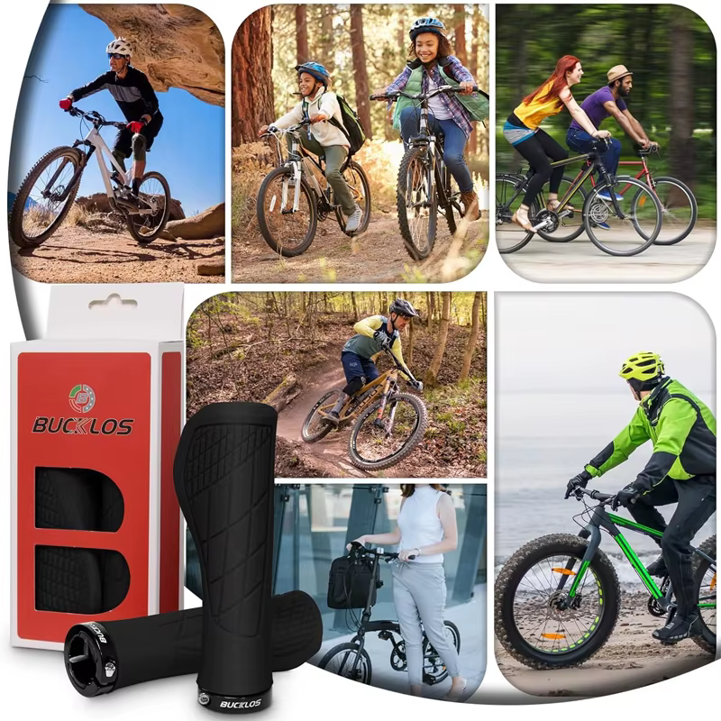 BUCKLOS poignées de guidon vtt ergonomique confortable VTT poignées Lokc vélo poignée de guidon en c
