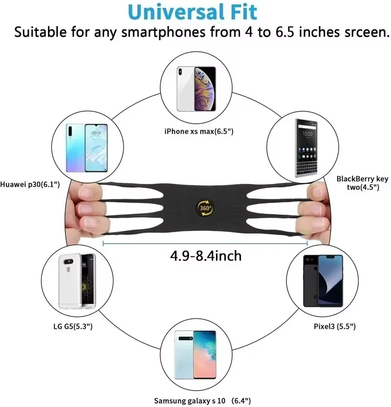 Accessoires universels pour Scooter, Support élastique antichoc en Silicone, Support pour téléphone