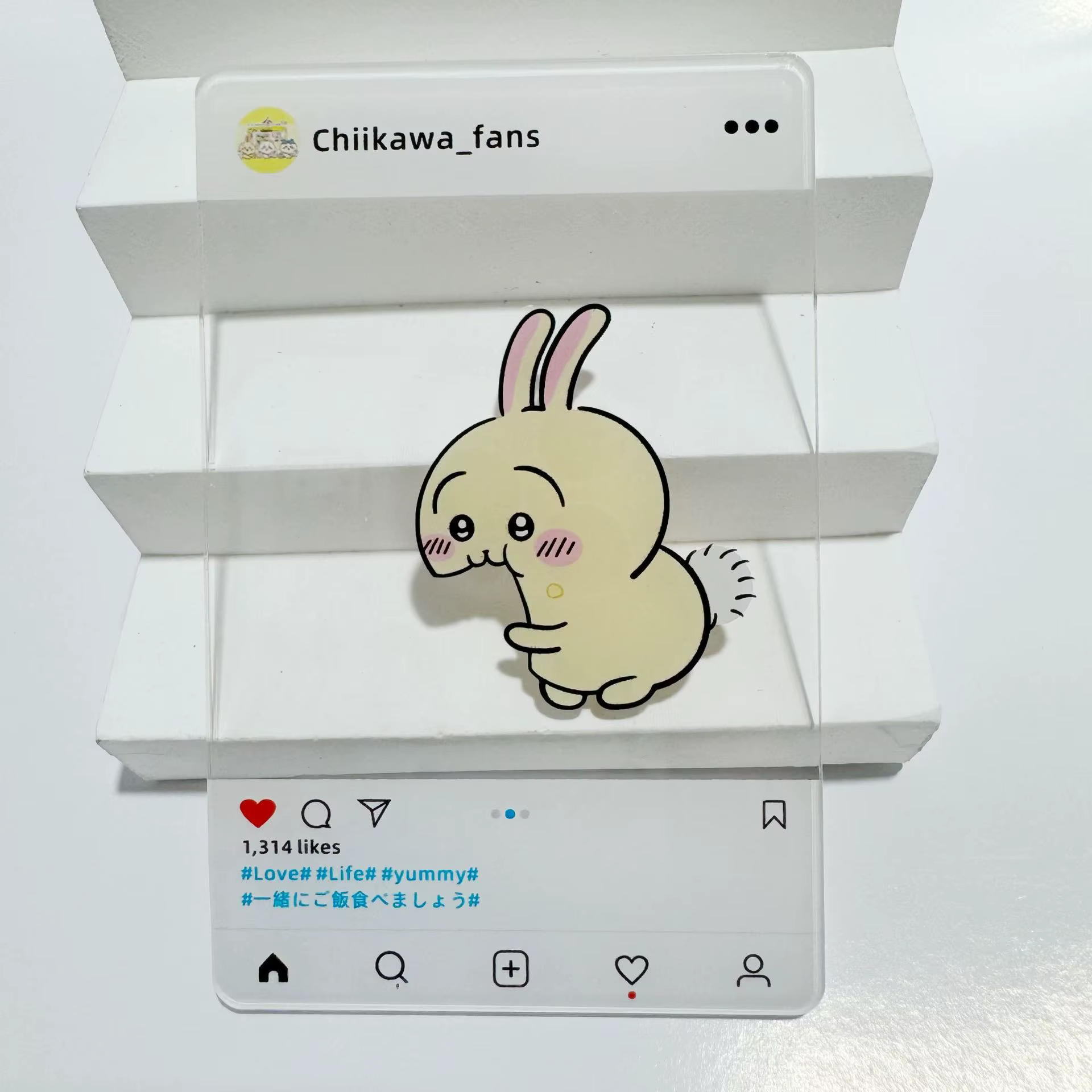 Carte photo transparente en acrylique Kawaii ckw, accessoire mignon pour selfie, style Instagram, po