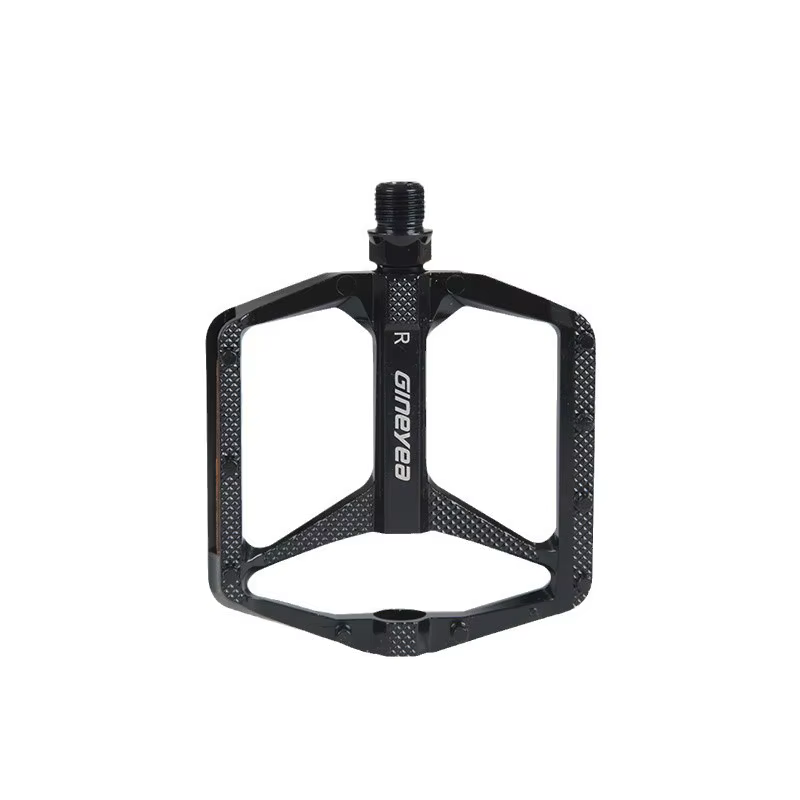 Pédales de vélo Gineyea M511, 9/16 pouces, en alliage d'aluminium, antidérapantes, grande plateforme