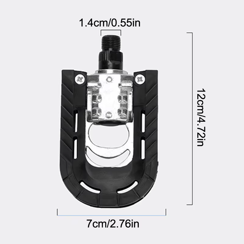 Pédales réfléchissantes Ebike, pédales de vélo pliantes plates et larges en aluminium pour le cyclis