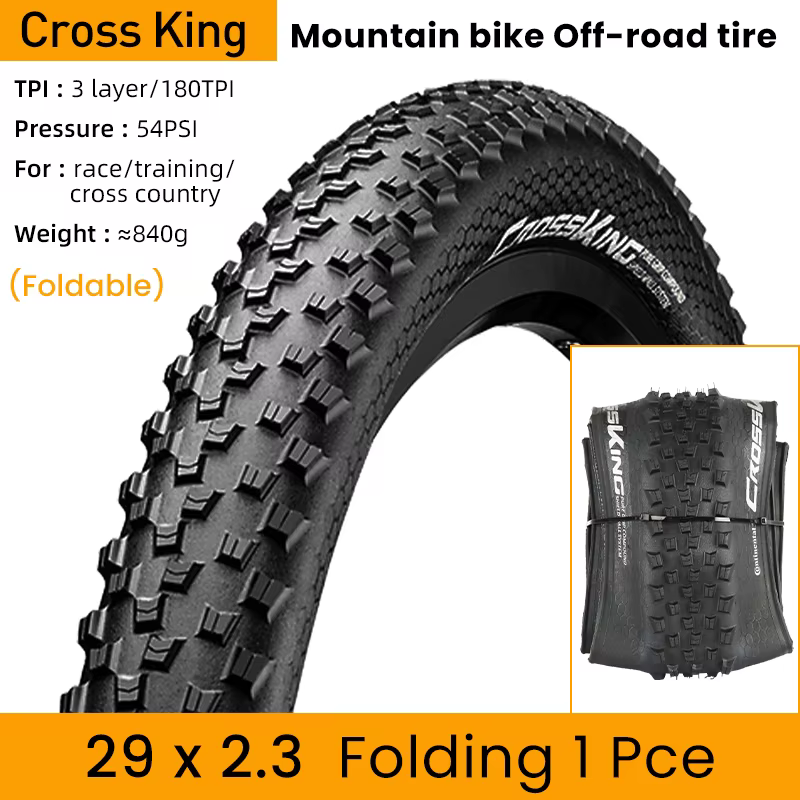 Pneu de vélo de montagne pliable Cross King 27.5x2.0 29x2.0 MTB 29x2.3, système ShieldWall 180TPI, p