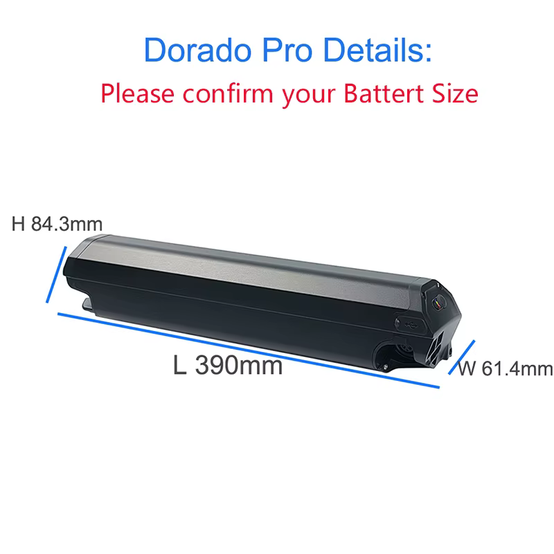36V 48V rétention Dorado Pro Down Tube Batteries 10.4Ah 12AH 13Ah 14Ah 17.5Ah pour Nakamura vélo éle
