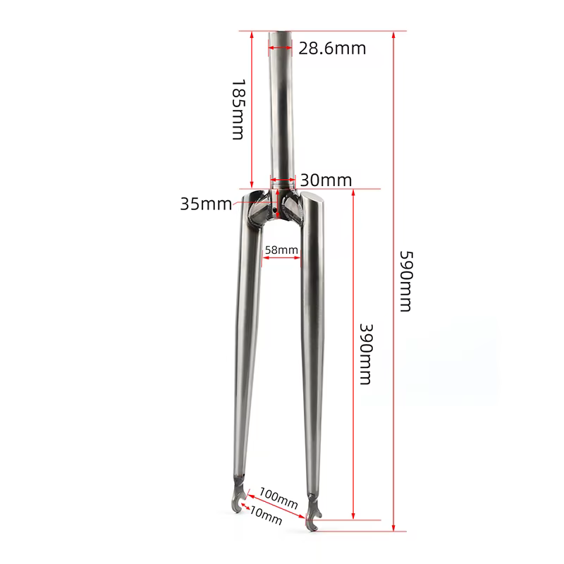 Vélo à vitesses fixes INTRO7, fourche CR-MO, vélo fixie, fourche de cyclisme sur piste