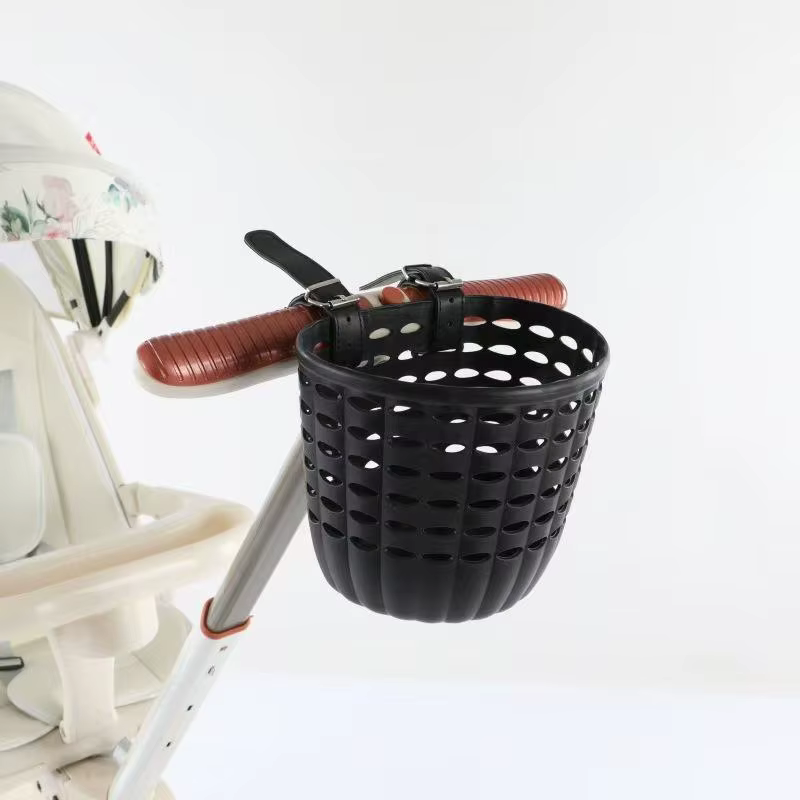 ✔ Panier de vélo pour enfants, panier de rangement durable avec sangles réglables en PU, panier de g