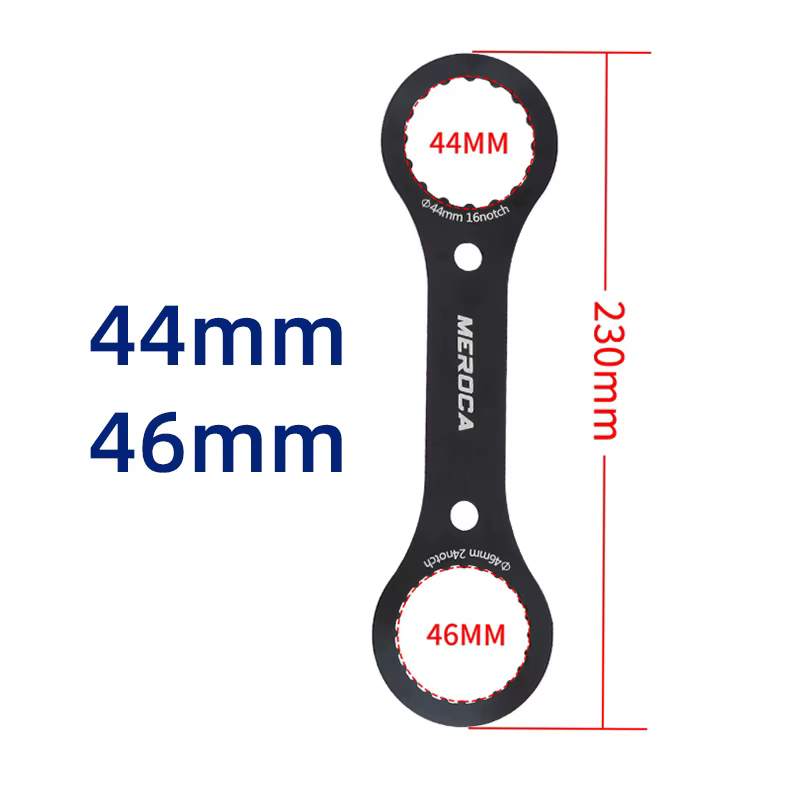 MEROCA clé de support de pédalier de vélo 44mm 46mm 49mm 16/24 encoches pour IXF BB51 BB52 DUB insta