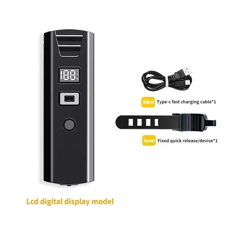 Phare de vélo 3000 lumens avec batterie externe 2000mAh, lampe de poche pour guidon Rechargeable USB