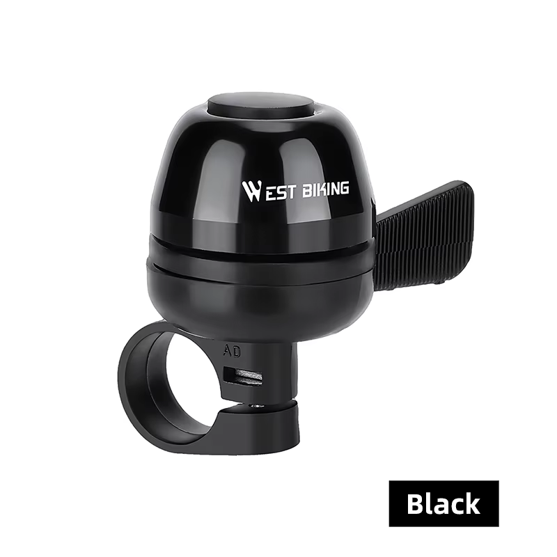 WEST BIKING Mini sonnette de vélo légère, étanche, antirouille, facile à installer pour VTT, vélos d