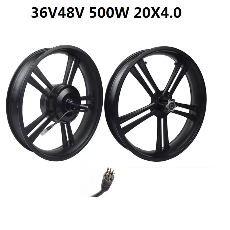 Super73 moteur avant et arrière roue intégrée jeu de roues 20X4.0 moyeu de roue 500W 750W 1000W mote