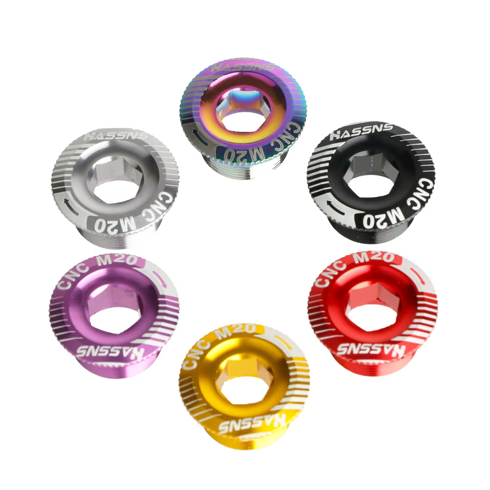 Vis de manivelle CNC en alliage d'aluminium pour pédalier Shimano XT/XTR/SLX, capuchon de 2,2 de vél