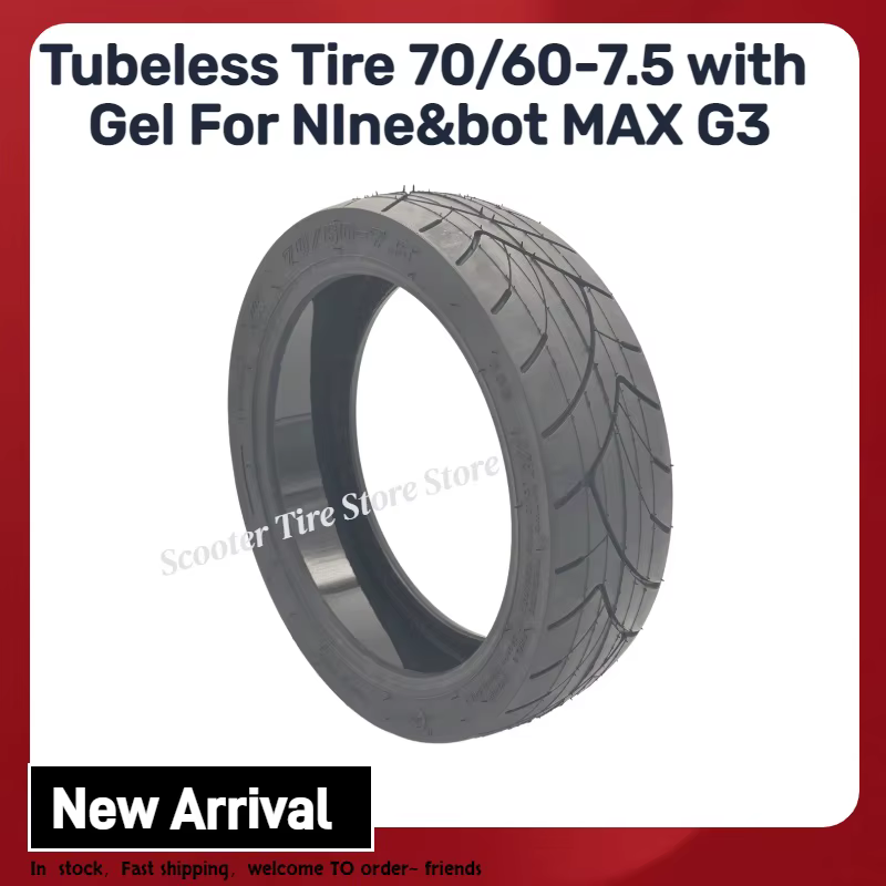 Pneu tubeless de 11 pouces avec couche de gel pour scooter électrique 9-bot MAX G3, roues avant et a