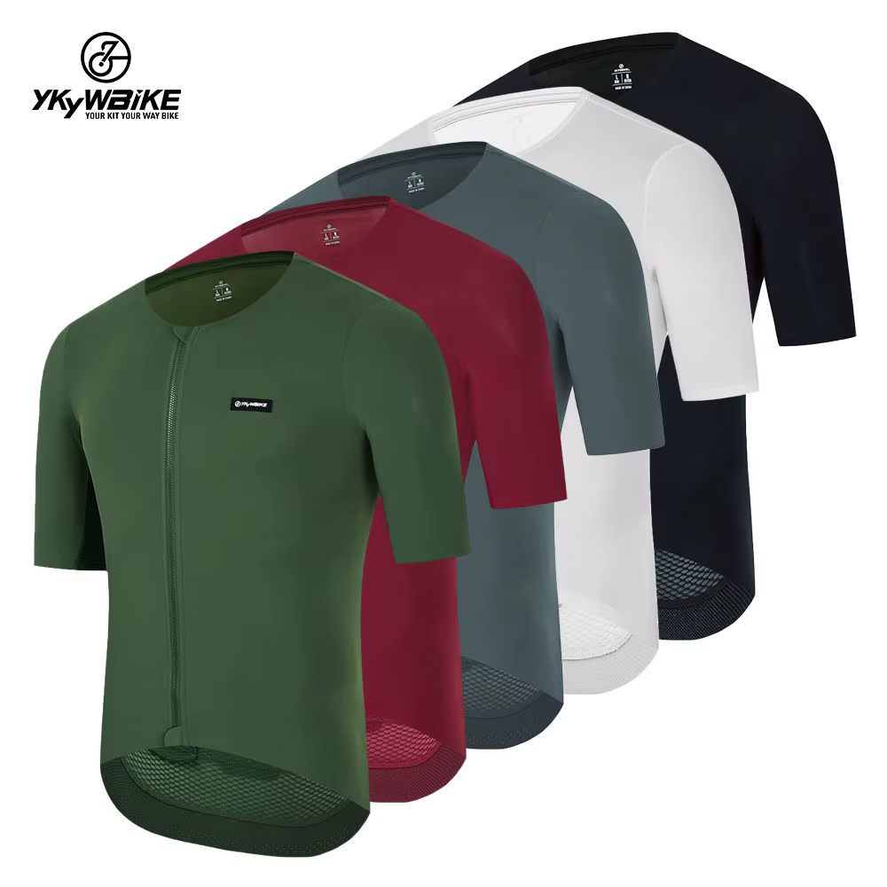YKYWBIKE Maillot de cyclisme à manches courtes pour homme chemises de vélo VTT vêtements d'équitatio