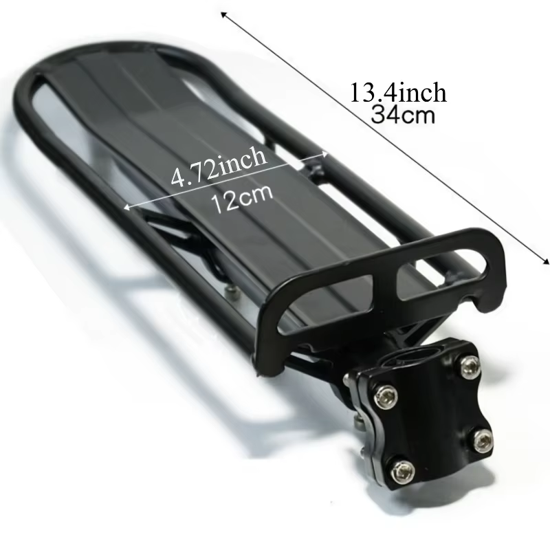Porte-bagages universel pour vélo vtt, en alliage d'aluminium, support d'étagère arrière réglable po