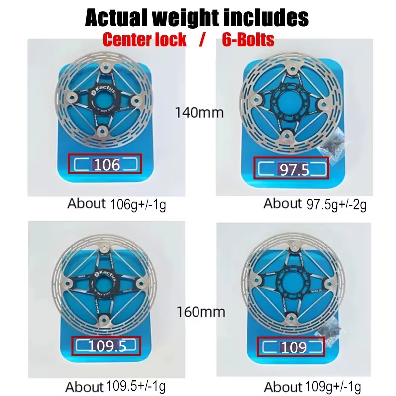 KACTUS – frein à disque de vélo ultraléger, 85g, 140/160/180/203mm, 6 boulons, Rotor de verrouillage