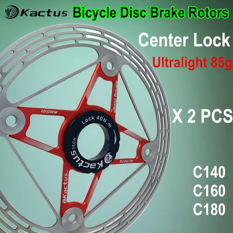 2 pièces KACTUS frein hydraulique léger 85g Centerlock frein à disque Rotors épaissir AL7505 refroid