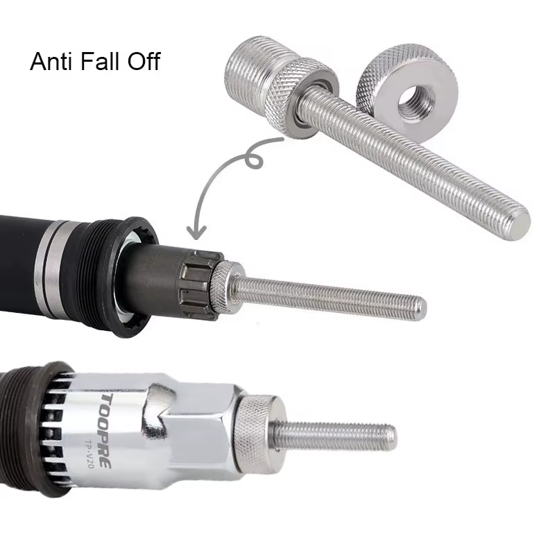 Extracteur de support inférieur de vélo, 20 dents, trou carré, clé de réparation de cannelure, clé d