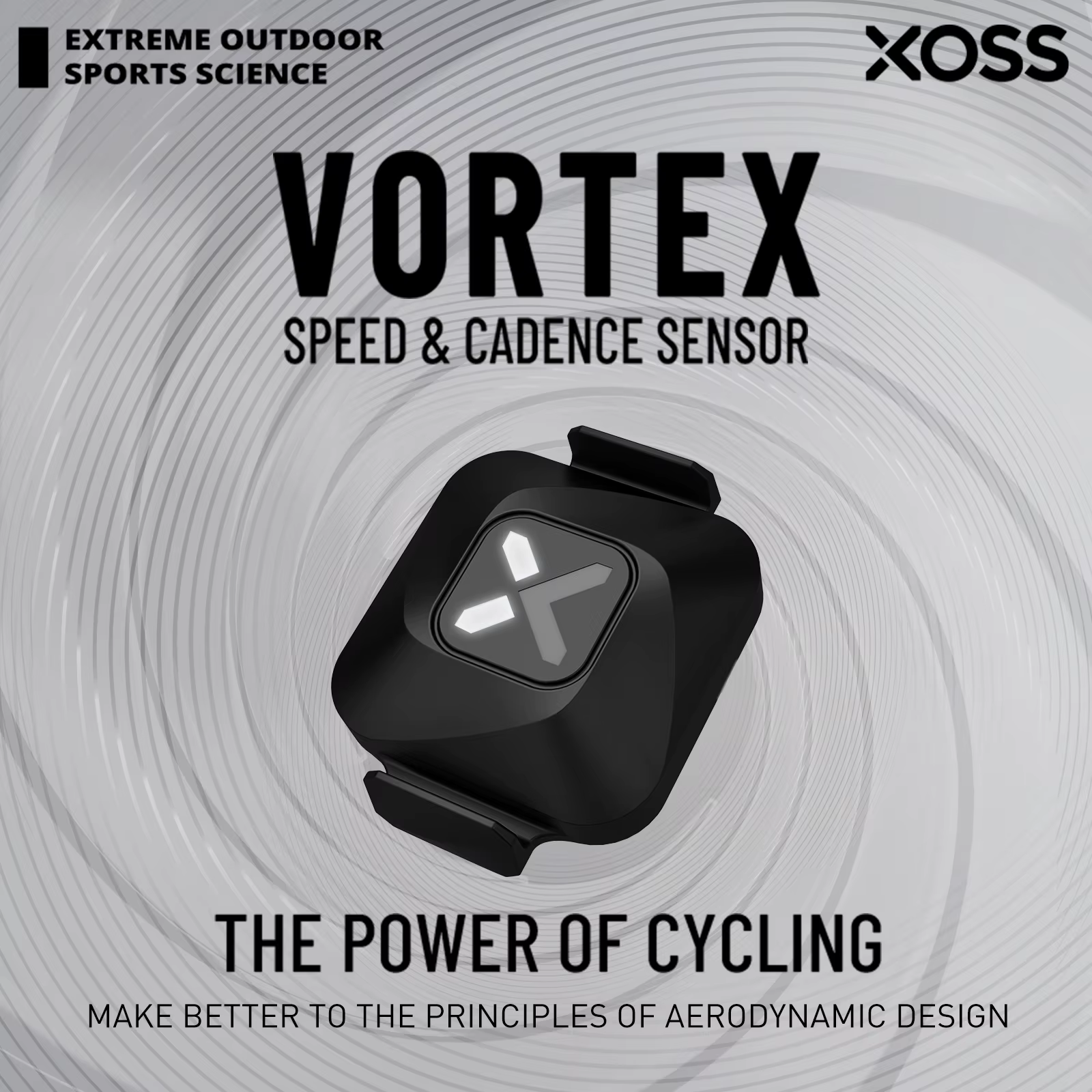 XOSS-Capteur de cadence de vitesse Vortex pour ordinateur de vélo, étanche IPX7, autonomie de la bat