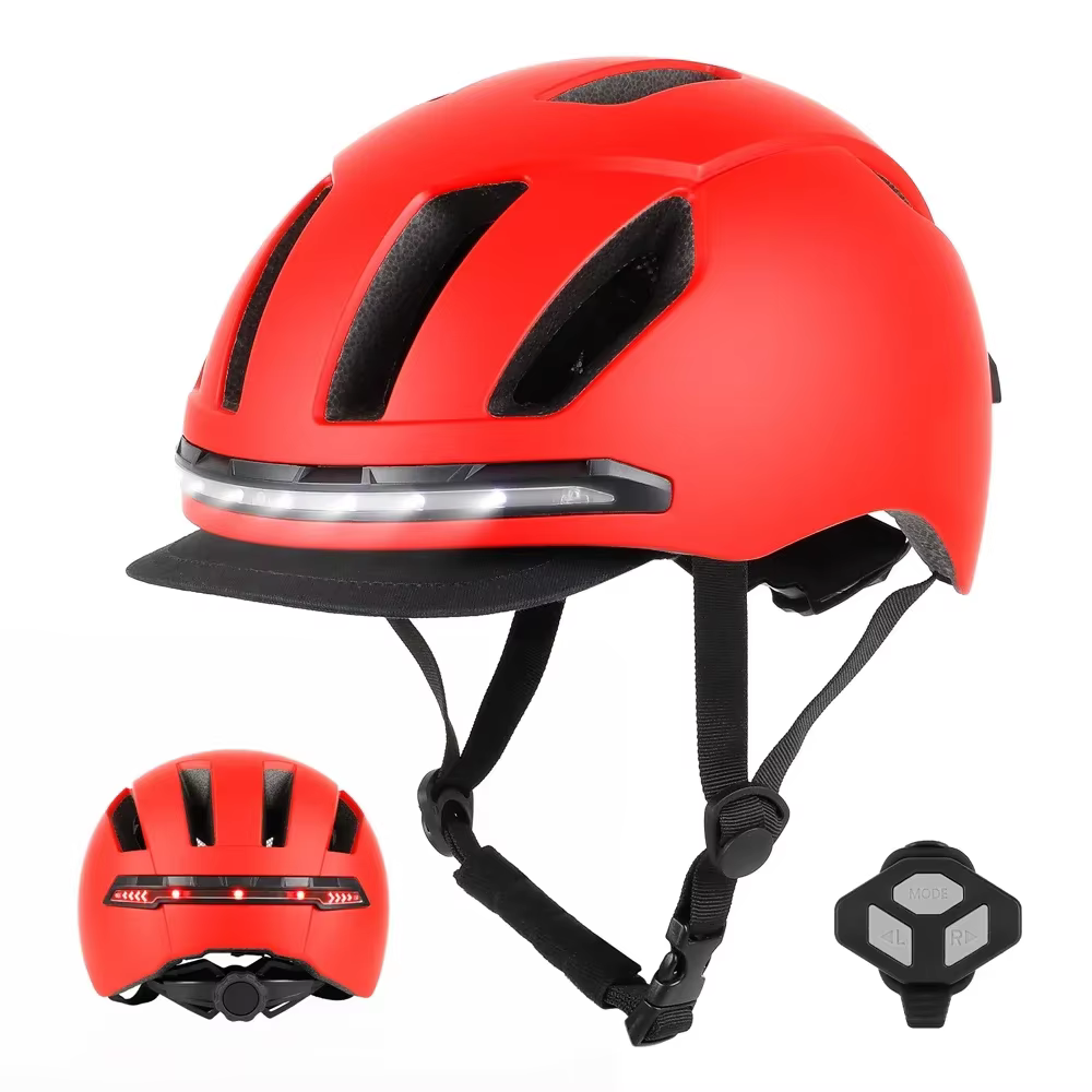 Casque de sécurité universel pour trottinette électrique avec éclairage intégré, compatible Xiaomi, 