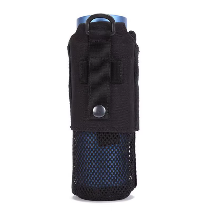 Pochette de bouteille d'eau de cyclisme en plein air, support tactique Molle, sac de rangement pliab