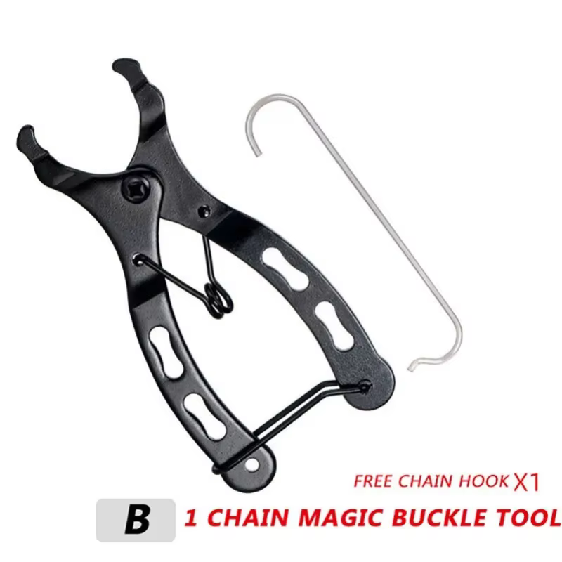 Pince à boucle de chaîne de vélo, Mini chaîne de vélo vtt à dégagement rapide, lien magique, retrait