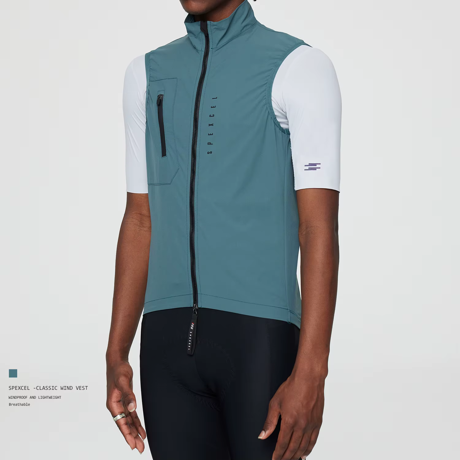 SPEXCEL toutes saisons classique léger coupe-vent gilet de cyclisme veste coupe-vent pour hommes tis