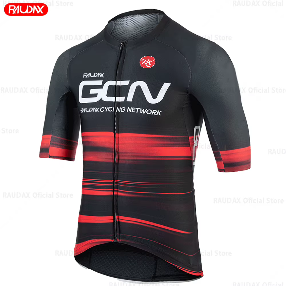 RAUDAX GCN-Vêtements de cyclisme à manches courtes pour homme, équipe de vélo de montagne profession