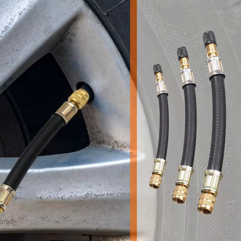 Extension de Valve de pneu en caoutchouc Flexible, 100mm 150mm 210mm, adaptateur de Bus pour camion 