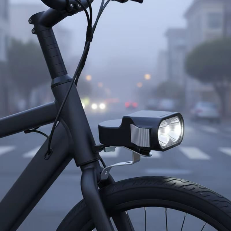 Phare avant de vélo électrique 36V 48V 60V, phare LED étanche pour trottinette électrique, klaxon, l